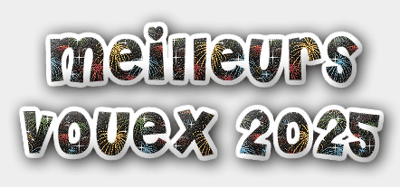 Gif Happy New Year 2025 rouge