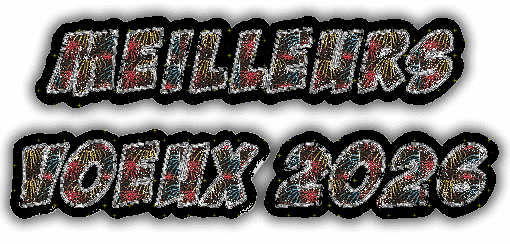 Gif Happy New Year 2026 rouge