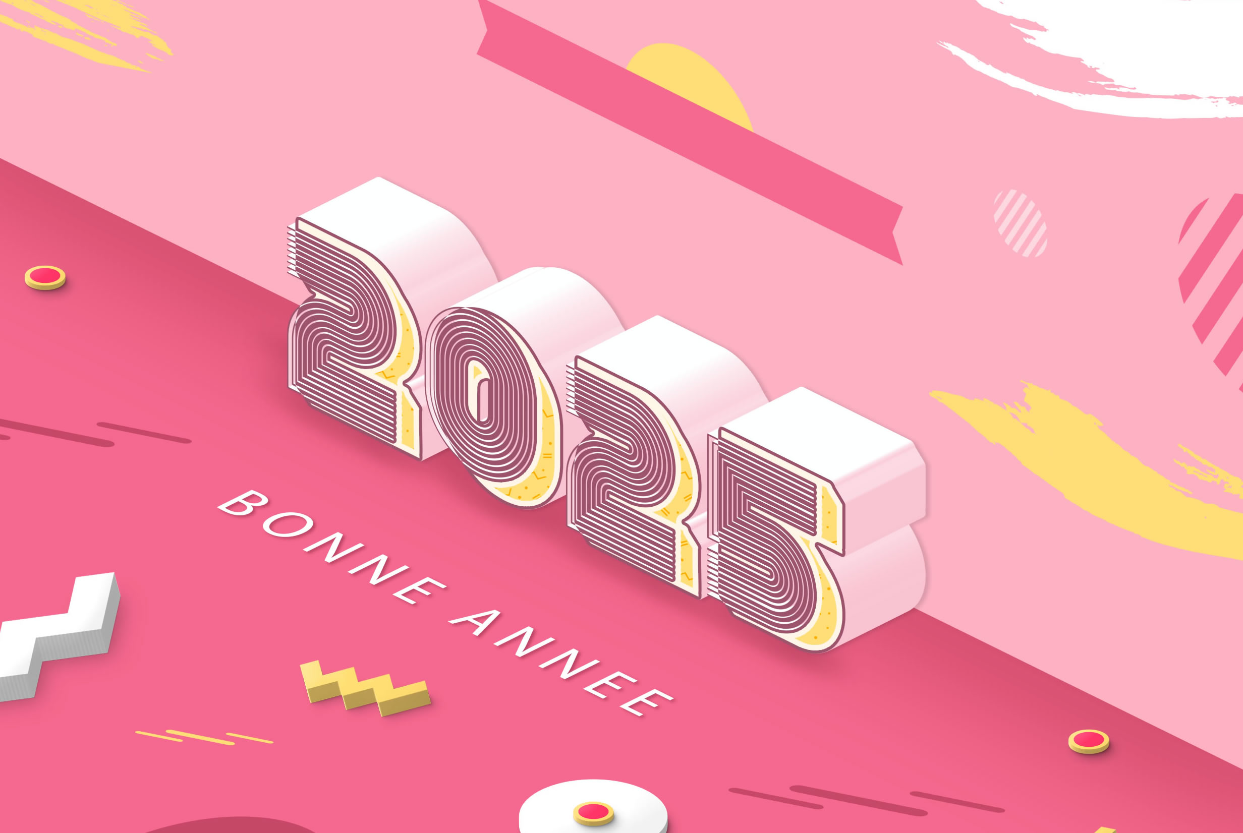 Joyeux Bonne Année 2025 en perspective