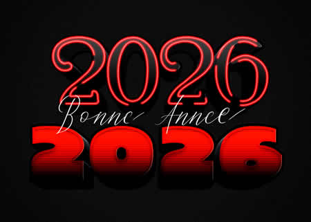 Image 2026 bonne annee rouge
