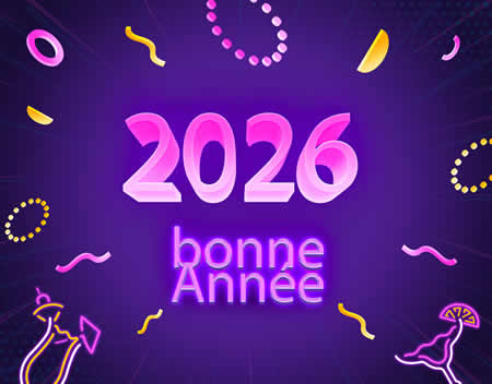 image 2026 bonne année violet 