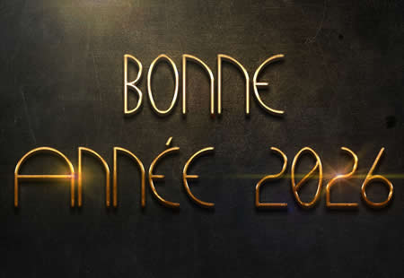 image bonne année 2026 avec des reflets dorés