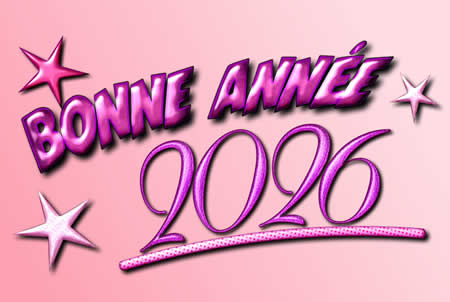 Bonne annee 2026 avec des etoiles