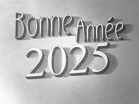Bonne Année 2025 vintage