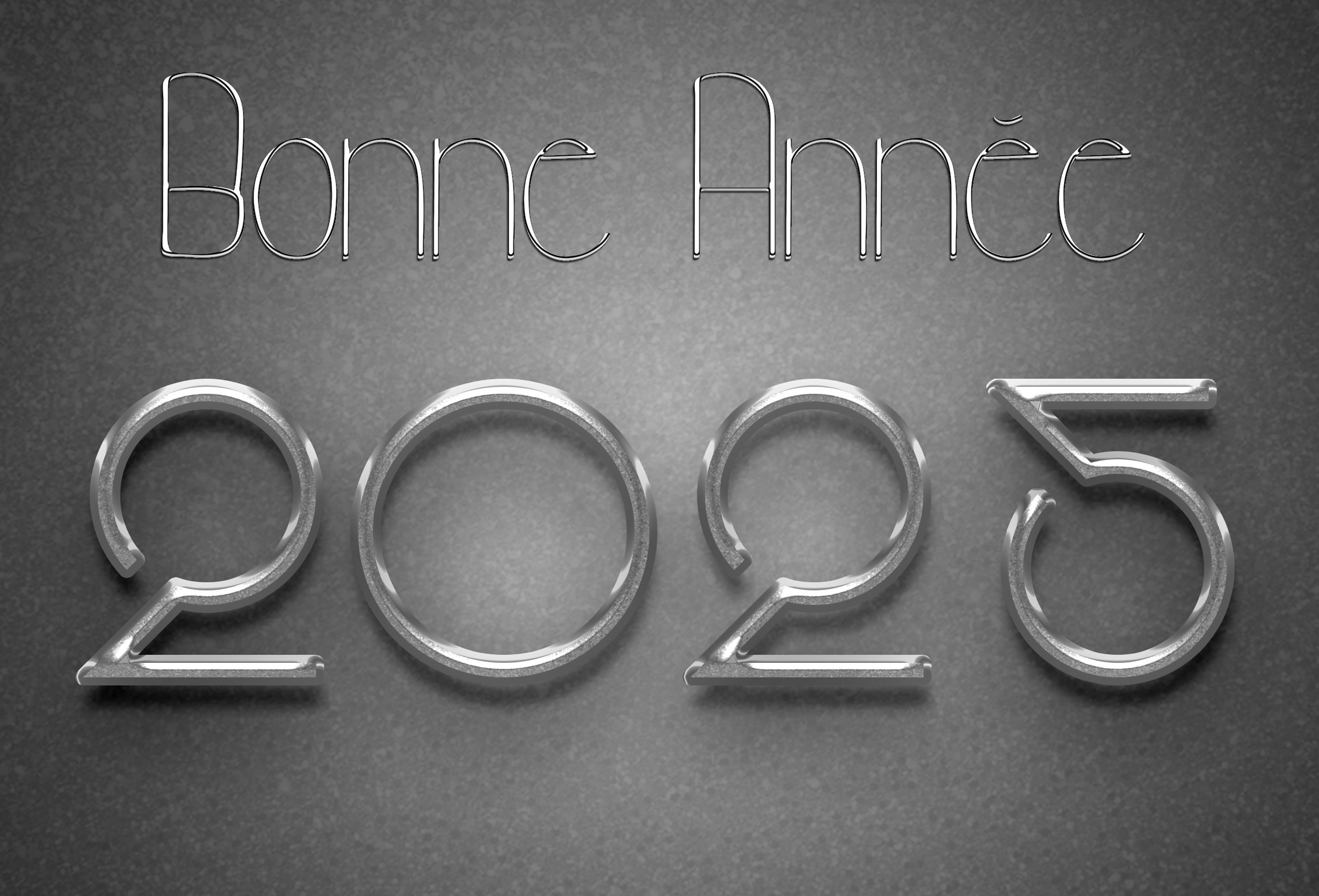 Image Bonne Année en argent