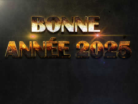 Bonne année 2025 scintillante