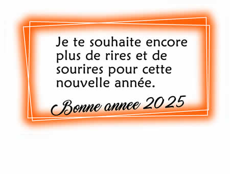 Je te souhaite encore plus de rires