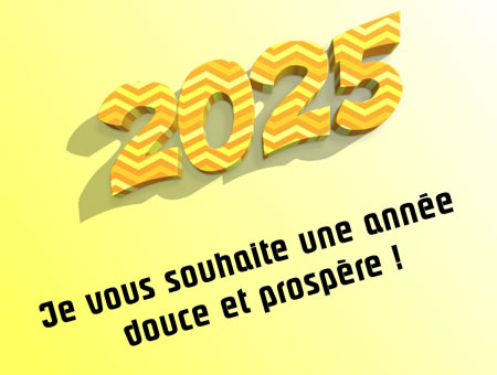Cartes 2025 en rayures colorées
