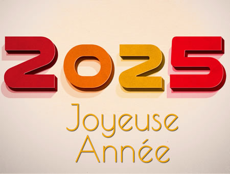 Image joyeuse année 2025