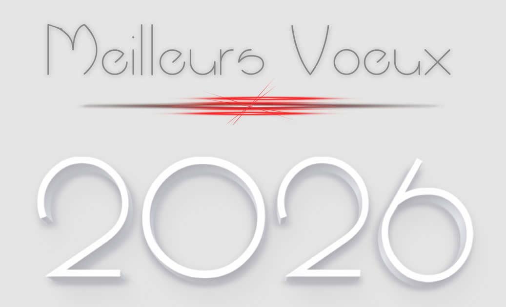 Image avec 2026 en 3D, bonne et heureuse année