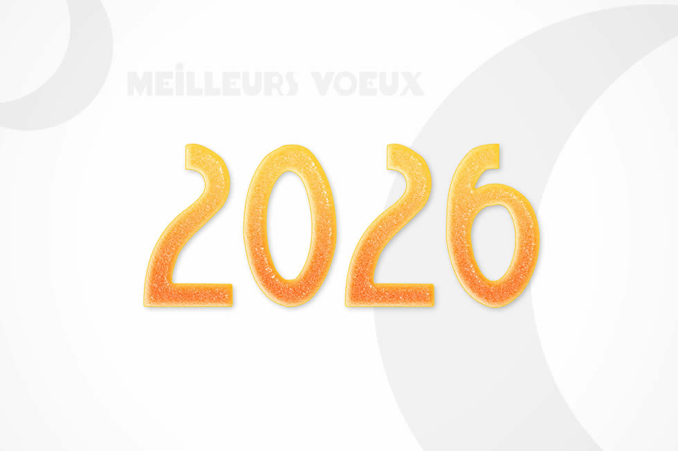 image 2026 en couleur orange scintillant