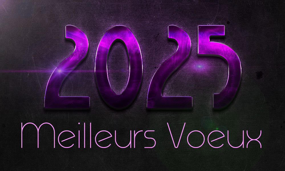 Image Meilleurs voeux violet metallic