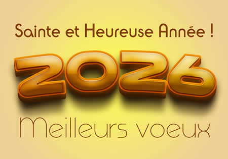 Image sainte et heureuse année 2026