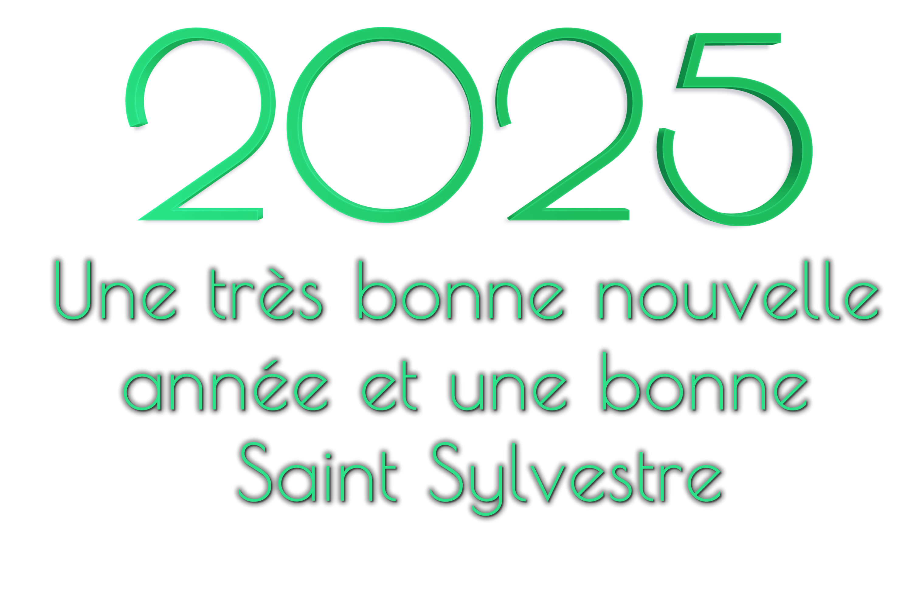Image en vert Une très bonne nouvelle année