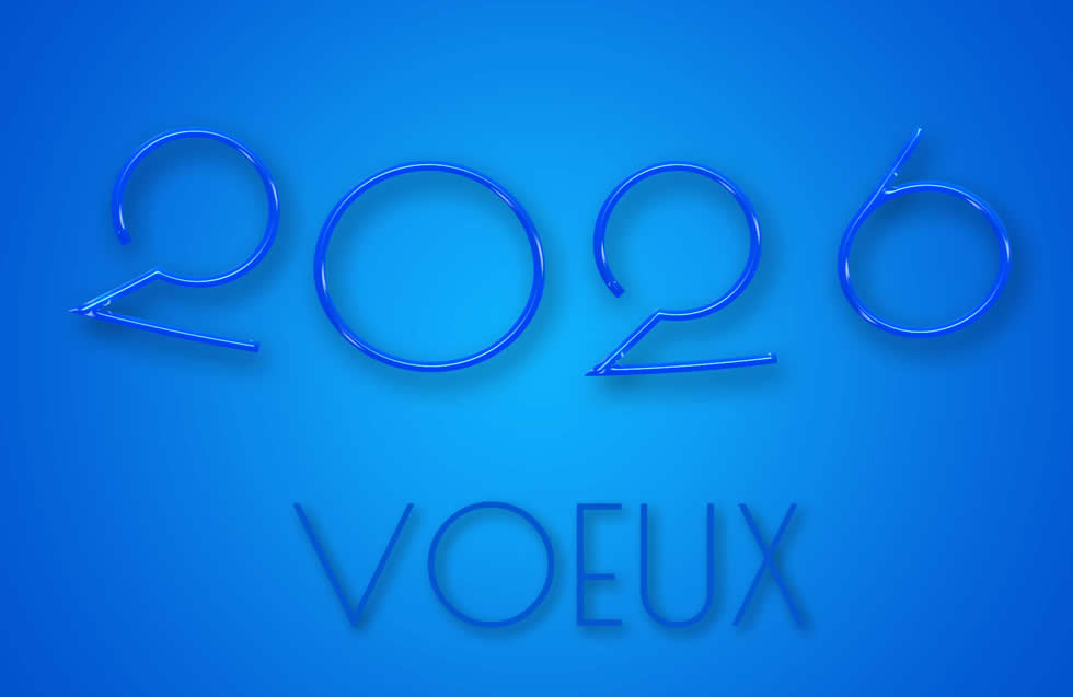 Image avec 2026 en 3D, bonne et heureuse année