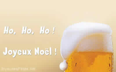 Carte de voeux avec chapeau de père Noël. 