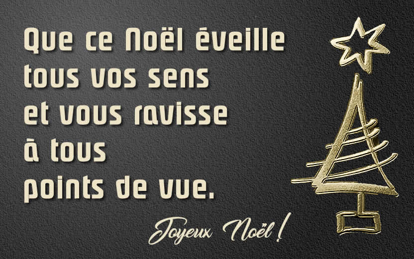 Image avec un joli message de voeux de Noël