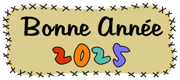 Image avec texte Bonne année 2025 en écriture cursive