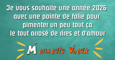 Image Bonne année avec une pointe de folie