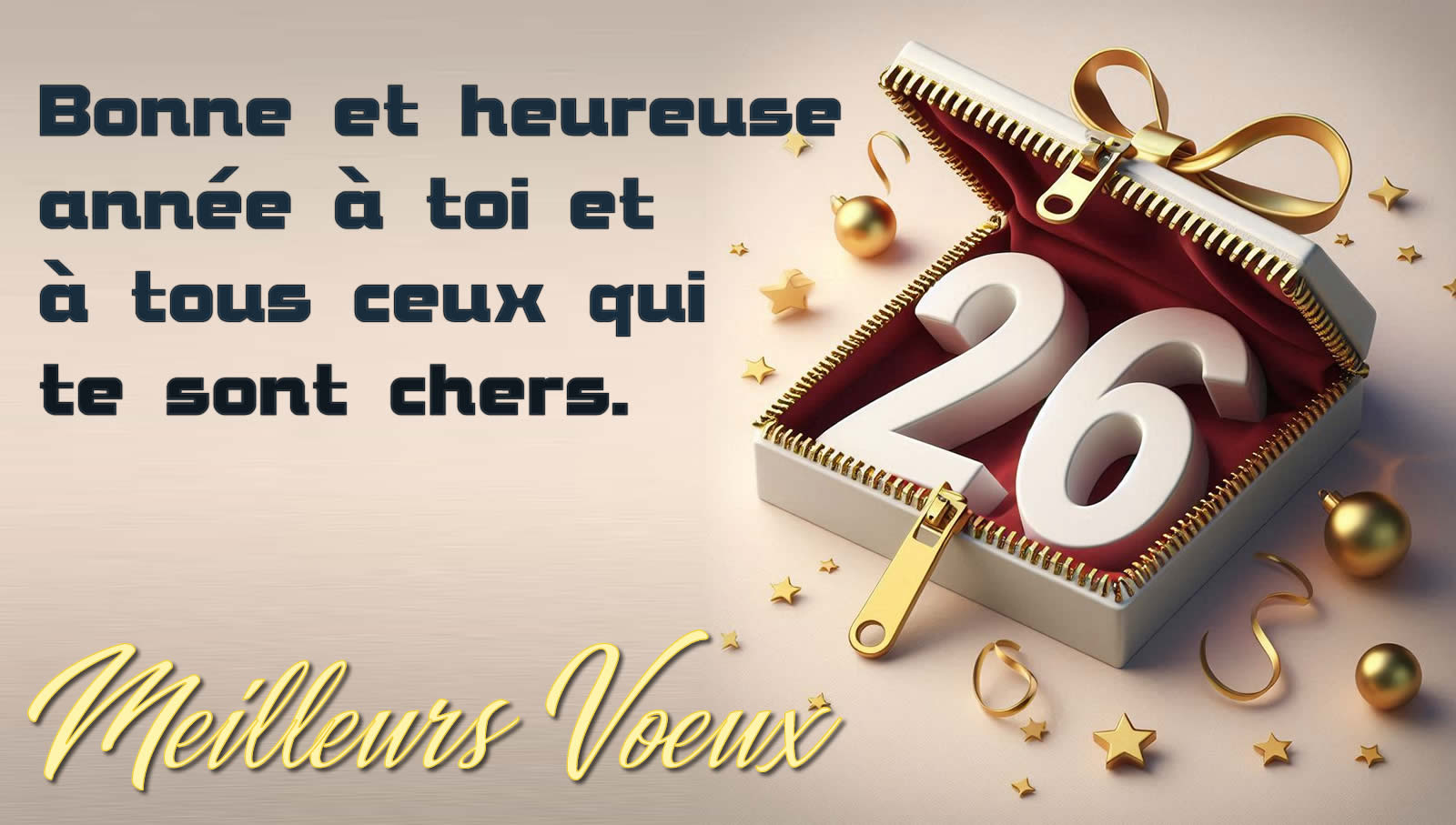 Image Bonne et heureuse année 2026 à toi