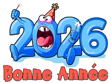 
Gif drôle de bonne année 2026