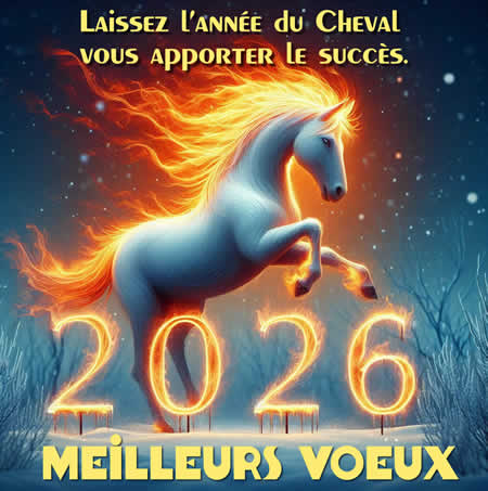 Image avec serpent
	 et message de bonne année
